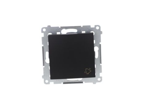 Simon 54 Przycisk dzwonek” (moduł) 10AX 250V szybkozłącza, czarny mat DD1.01/49