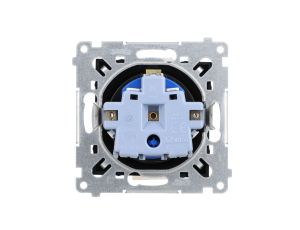 Simon 54 Gniazdo DATA z kluczem uprawniającym (moduł) 16A 250V zaciski śrubowe czarny mat DGD1.01/49