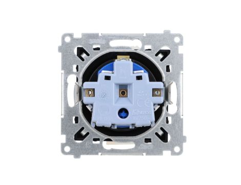 Simon 54 Gniazdo DATA z kluczem uprawniającym (moduł) 16A 250V zaciski śrubowe czarny mat DGD1.01/49