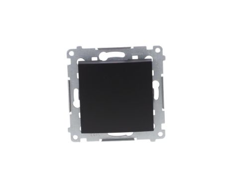 Simon 54 Łącznik jednobiegunowy (moduł) 10AX 250V szybkozłącza, czarny mat DW1.01/49