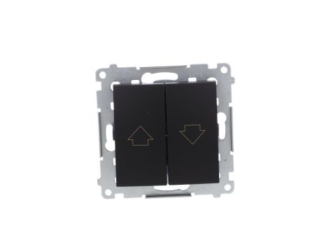 Simon 54 Przycisk roletowy (moduł) 10AX 250V szybkozłącza, czarny mat DZP1.01/49