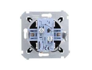 Simon 54 Łącznik schodowy podwójny z podświetleniem (moduł) 10AX 250V zaciski śrubowe czarny mat DW6/2L.01/49