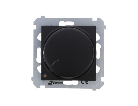Simon 54 Ściemniacz obrotowy dwubiegunowy do LED ściemnialnych 230V (moduł) 5-215W czarny mat do instalacji 4-przew. DS9L2.01/49