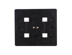 Simon 54 Gniazdo poczwórne Schuko natynkowe z przesłonami torów prąd. wer. skand. 16A 250V szybkozłącza, czarny mat EGSZ4SNZ/49