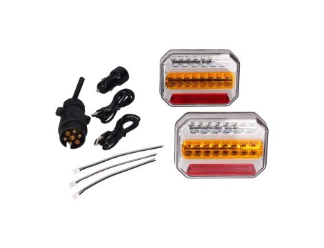 Oprawa led 4x4 TAIL światła tylne magnetyczne 12V IP67 bluetooth komplet 2 szt.
