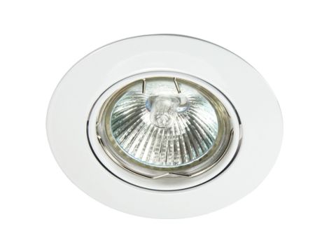 Oczko 50W/12V MR16 IP20 okrągłe ruchome aluminiowe białe DIO DTO2B-W GXPL056