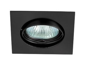 Oczko 50W/12V MR16 IP20 kwadrat ruchome aluminiowe matowy czarny IZZY DT10-MB GXPL063