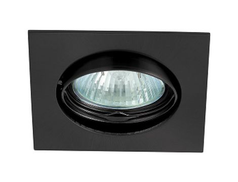 Oczko 50W/12V MR16 IP20 kwadrat ruchome aluminiowe matowy czarny IZZY DT10-MB GXPL063