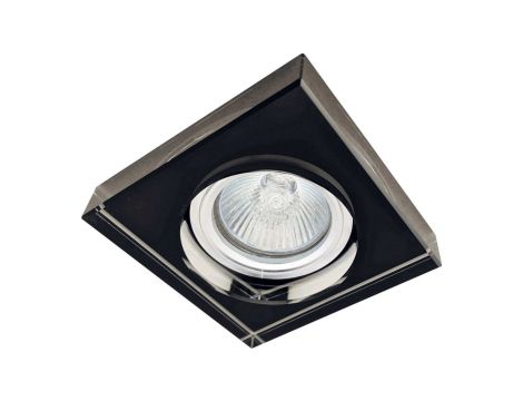 Oczko 50W/12V MR16 IP20 kwadrat szkło / aluminium czarne BLACK HIGH PEARL-S GXPO037