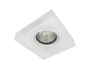 Oczko 50W/12V MR16 IP20 kwadrat szkło / aluminium mrożone MILK HIGH PEARL-S GXPO039