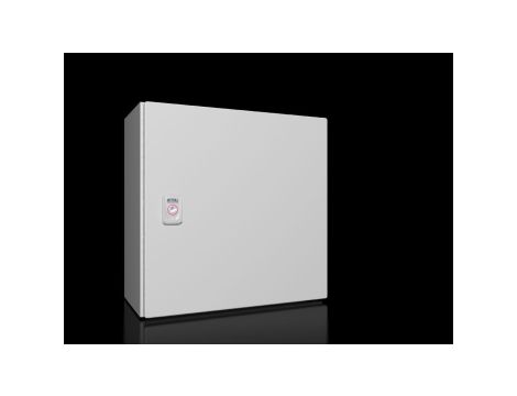 AX Obudowa kompaktowa 380x380x210 mm blacha stalowa z pł. mont. jednodrzwiowa 1 zamek dźwigienkowy 1380.000