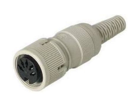 Wtyk gniazdowy z śrubą blokującą żeńskie proste 6-pinowe MAK 6100