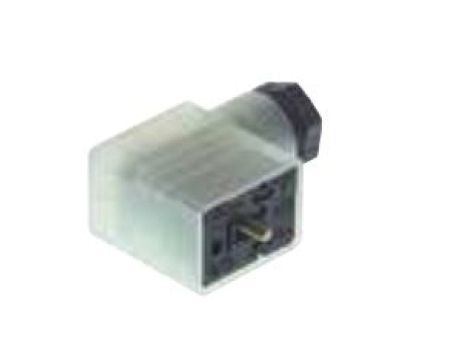 Złącze zaworowe serii GM typ B z wskaźnikiem LED 3-pinowe (2+PE) GML 209 NJ LED 24 YE grau