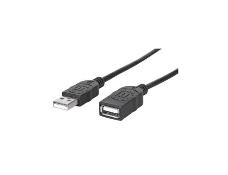 Przedłużacz kabel USB 2.0 A-A M/F 1M Czarny 308519