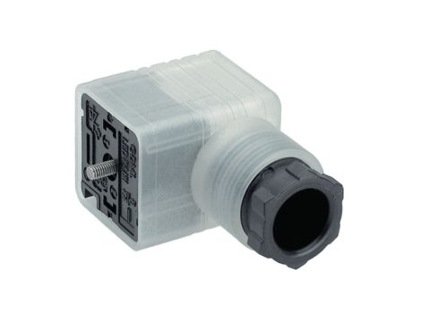 Złącze zaworowe serii GDM żeński 3-pinowe (2+PE) śrubowe M16 dioda LED 110 V AC/DC 10 A GDML 2016 LED 230 VR YE schwarz