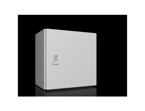 AX Obudowa kompaktowa 300x300x210 mm blacha stalowa z pł. mont. jednodrzwiowa 1 zamek dźwigienkowy 1033.000