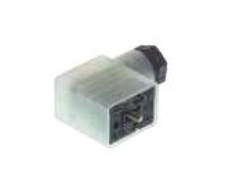 Złącze zaworowe serii GM typ B z wskaźnikiem LED 3-pinowe (2+PE) GML 209 NJ LED 24 grau