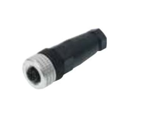 Złącze do samokonfekcjonowania M12 żeńskie proste 4-pinowe na przewód ELKA 4012 PG7 Au