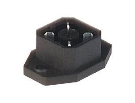 Złącze gniazdowe zasilające serii G męskie tylne mocowanie 4-pinowe (3+PE) 230 V AC/DC 10 A G 30 A 5 M schwarz