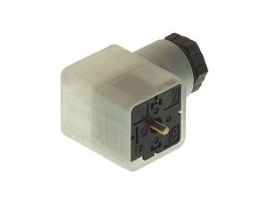 Złącze do samokonfekcjonowania zaworowe typu A żeńskie 3-pinowe kątowe GDML 2011 LED 48 HH