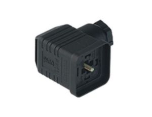 Złącze do samokonfekcjonowania zaworowe typu A żeńskie 4-pinowe kątowe GDMW 3011 DF schwarz