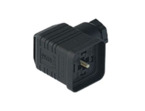 Złącze do samokonfekcjonowania zaworowe typu A żeńskie 4-pinowe kątowe GDMW 3011 DF schwarz