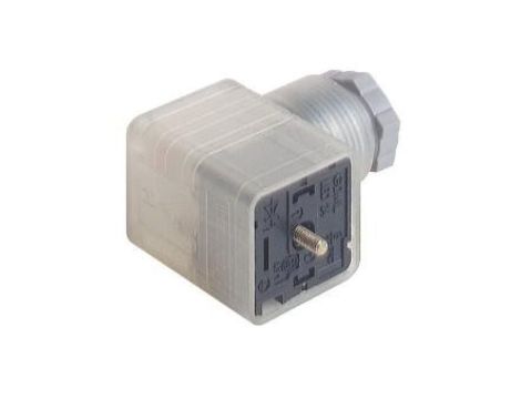 Złącze do samokonfekcjonowania zaworowe typu A żeńskie 3-pinowe kątowe GDML 2016 LED 24 GB schwarz