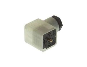 Złącze do samokonfekcjonowania zaworowe typu A żeńskie 3-pinowe kątowe GDML 2011 LED 120 VR YE schwarz