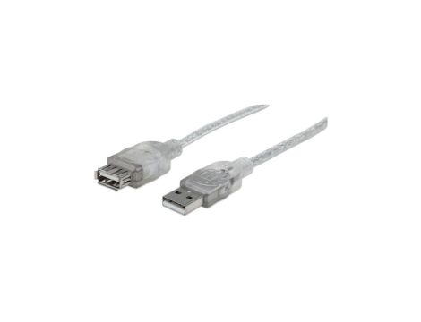Przedłużacz USB 2.0 A-A M/F 3M Srebrny 340496