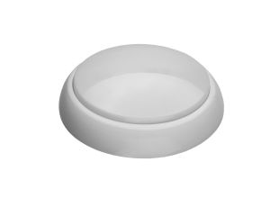 Oprawa KAJKO XL, E27 z czujnikiem ruchu HF24V, 60W, biała-polipropylen, klosz matowy-poliwęglan, IP44, IK10 A2900-MP-HF24V