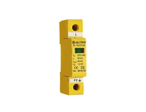 Ogranicznik przepięć Leutron Typ T2 20kA EL-T2/1+0-275 388 193