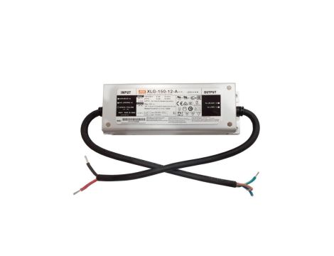 Zasilacz MeanWell 150W 12VDC 12,5A XLG-150-12-A IP67 filtr PFC