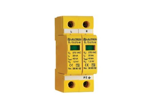 Ogranicznik przepięć Typ T2 20kA TN EL-T2/2+0-275 388 165