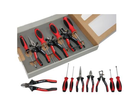 Zestaw szczypiec i wkrętaków z ENERGOTYTANU / Zestaw 7 częściowy narzędzi / MADE IN GERMANY / EX660