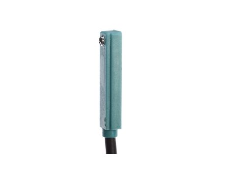 Czujnik magnetyczny kontaktron rowek T 6,2 mm 4,3x29x6,2mm -30 stC kontaktron suchy NO kabel 3-pinowy 2,5m PVC IP67 MR070107
