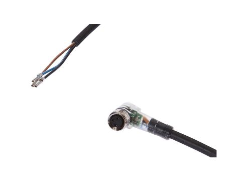Kabel połączeniowy, złącze M8 3-pin kątowe, wolna końcówka kabla 3-pin, 3x0,34mm, PUR, IP67