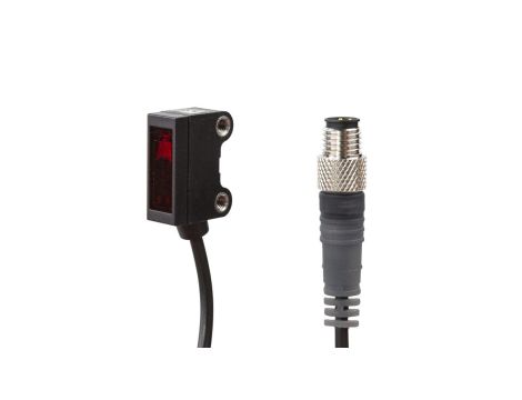 Czujnik optyczny odblaskowy 25x16x8mm Sn: 3000mm 10-30V DC PNP/NPN NC/NO złącze kablowe M8 4-pinowe 0,2m IP67 ORQ80571