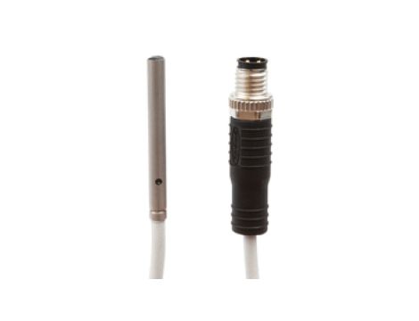 Czujnik optyczny odbiciowy śr: 4mm dł: 36mm Sn: 10mm 10-30V DC PNP NO złącze kablowe M8 3-pinowe 0,3m IP67 OTR49174