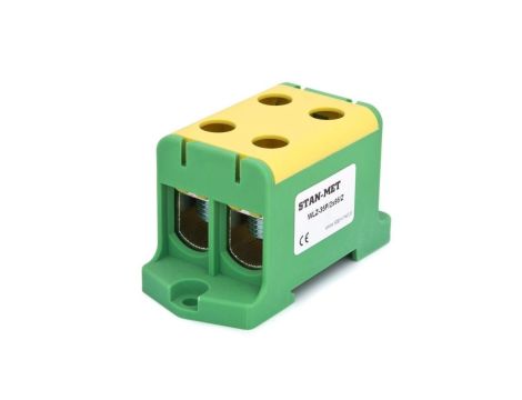 Złączka szynowa gwintowa al/cu 2x95mm2 zielono-żółta WLZ-35P/2x95Z