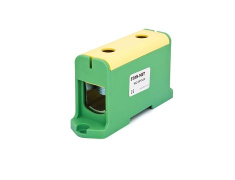 Złączka szynowa gwintowa al/cu 240mm2 zielono-żółta WLZ-35P/240Z