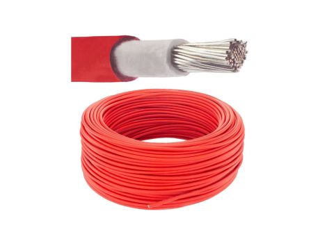 Kabel solarny fotowoltaiczny H1Z2Z2-K 1,0/1,5kV 6mm2 czerwony NEKU /25m/