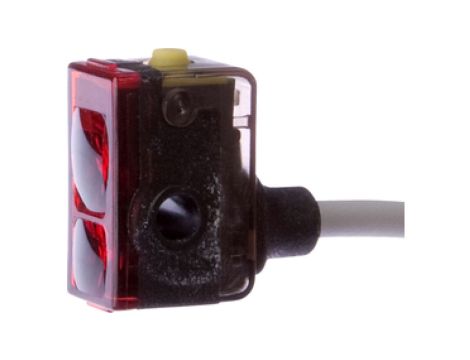 Czujnik optyczny odbiciowy 16x16x9,2mm Sn: 2-60mm 10-30V DC PNP konfigurowalny złącze kablowe M8 4pin 0,2m IP65 OTQ90175