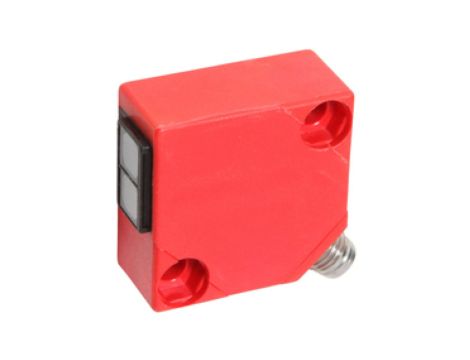 Czujnik optyczny nadajnik z czujnikiem przelotowym 30x30x15mm Sn: 6m 10-35V DC złącze M8 3pin IP65 OS150075