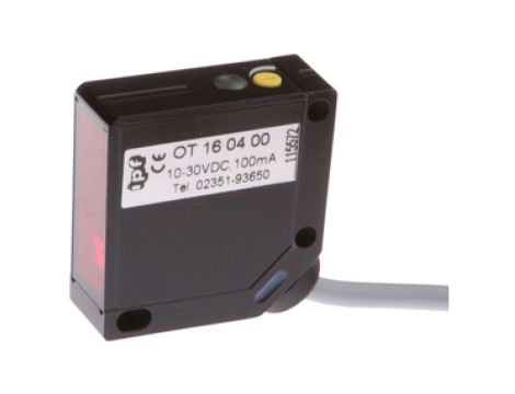 Czujnik optyczny odbiciowy 35x35x12mm Sn: 15-300mm 10-30V DC PNP Anticoincidence kabel 2m PVC IP67 OT160400