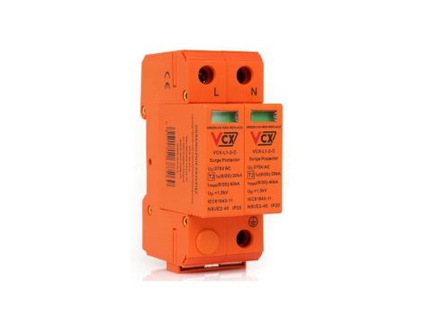 Ogranicznik przepięć Typ T2 2P 20kA - 40kA polskie badania
