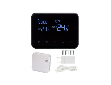 Termostat Pokojowy Comfort radiowy + WiFi + zasilacz Regulator Temperatury WT-20 VOLT