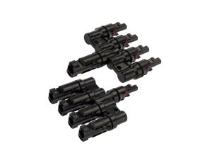 Złącze solarne typu MC4 czwórnik równoległy fotowoltaiczny PV IP67 VCX /komplet 2szt./