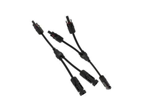 Rozgałęźnik dwójnik solarny na kablu typu MC4 1szt. 2x WT(-) / 1x GN(+) oraz 1szt. 1x WT(-) / 2x GN(+) APV