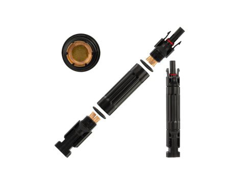 Złącze bezpiecznikowe solarne MC4 1000V DC 32A IP67 na wkładki topikowe cylindryczne 10x38mm VCX