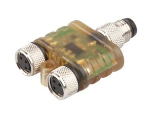 Moduł logiczny OR 10x41x26mm 10-30V DC gniazdo czujnika M8 wtyk kontrolny M8 3P IP67 VL150122
